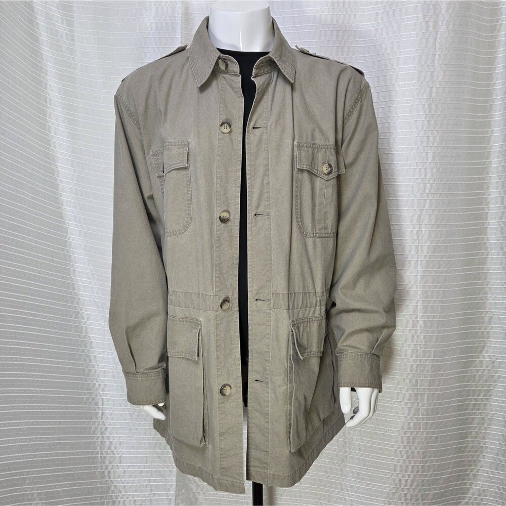 VTG 80-90s Banana Republic Safari Jacket Men's XL Classic Outdoor Country Coat